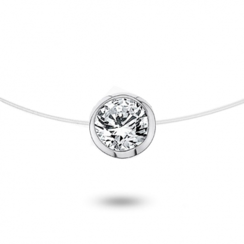 Collier diamant Nylon 0.40ct serti clos