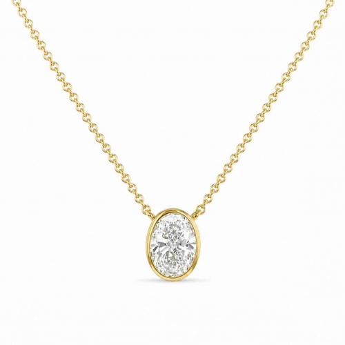 Collier diamant Ovale