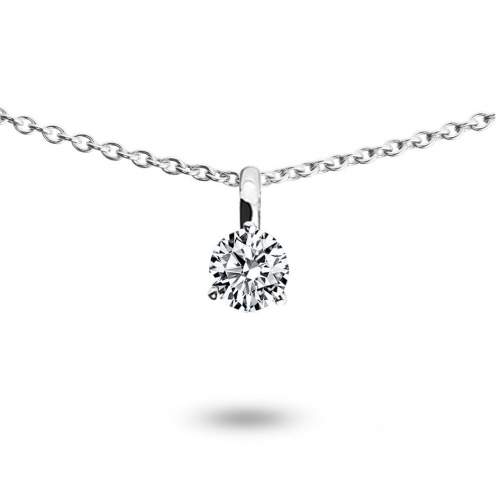 Collier diamant solitaire 0.10 ct