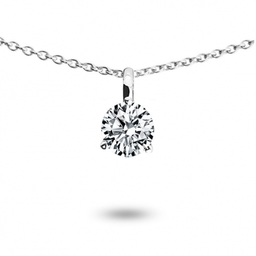 Collier diamant solitaire 