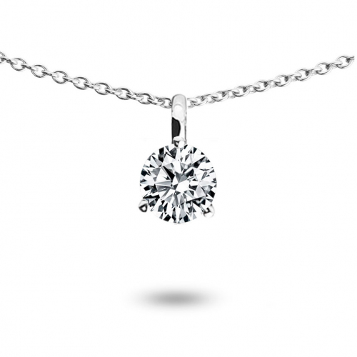Collier diamant solitaire