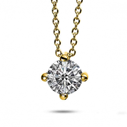 Collier Diamant Solitaire - 4 Griffes