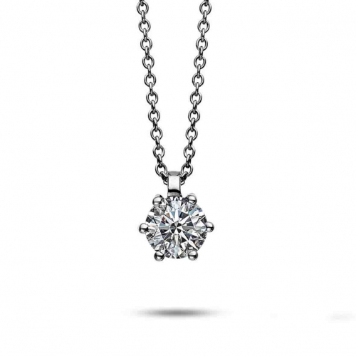 Collier Diamant Solitaire - 6 Griffes