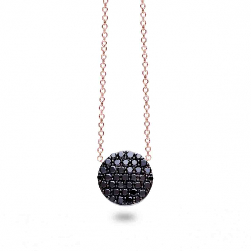 Collier diamants noirs One More