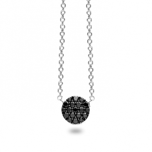 Collier diamants noirs One More