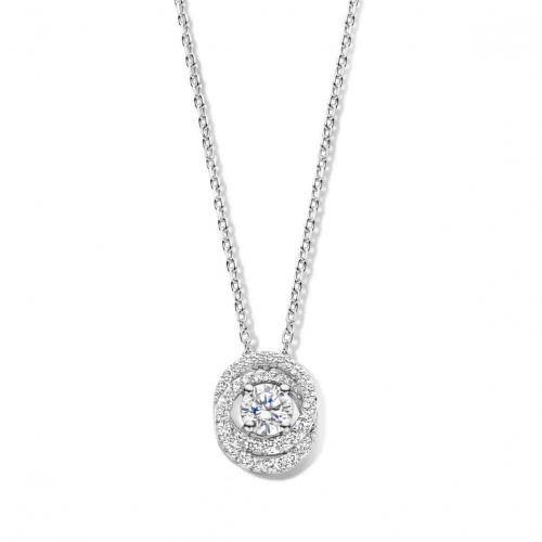 Collier en Argent serti d'oxydes de zirconium - Naiomy