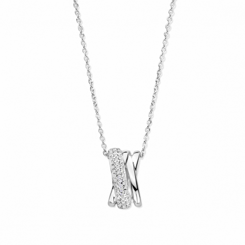  Collier en Argent Serti d'Oxydes  - Naiomy 