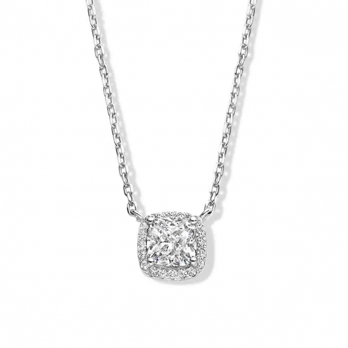 Collier en argent serti de zirconium Naiomy Silver