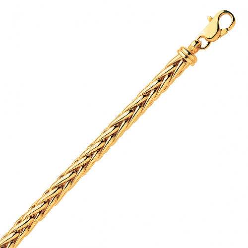 Collier en or maille palmier 4 mm