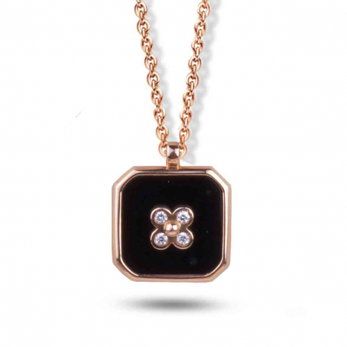 Collier Onyx et diamants