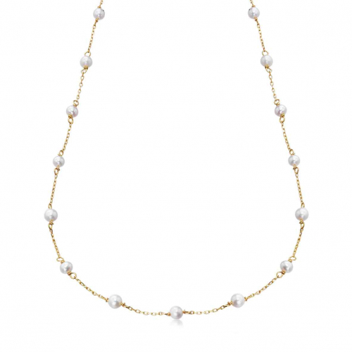 Collier or et Perles