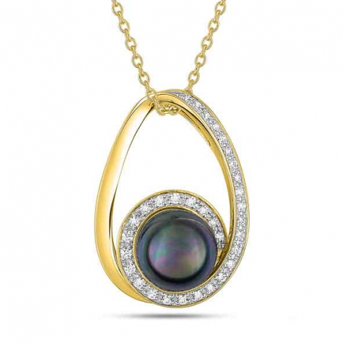 Collier Perle de Tahiti et Diamants