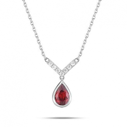 Collier rubis et diamant