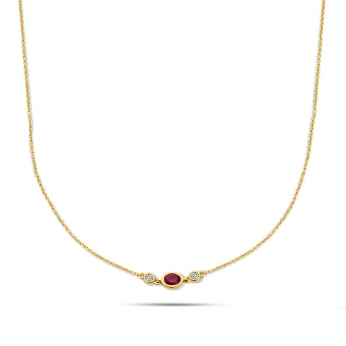 Collier Rubis et diamant