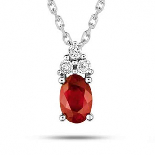 Collier Rubis et diamants