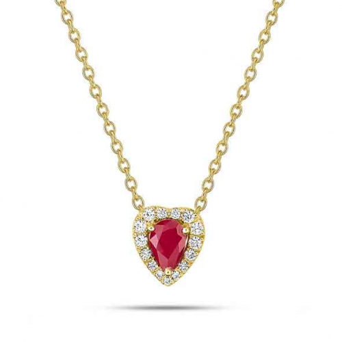 Collier Rubis et diamants