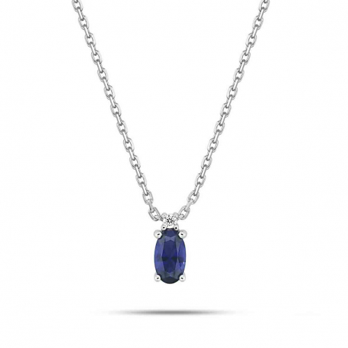 Collier Saphir et diamant