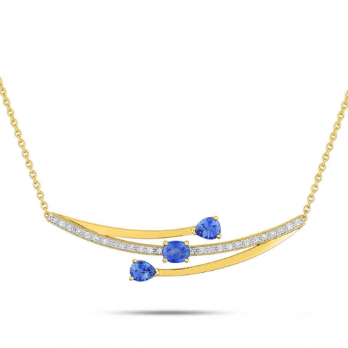 Collier Saphir et diamants