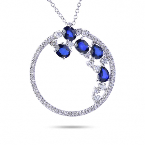 Collier Saphir et Diamants
