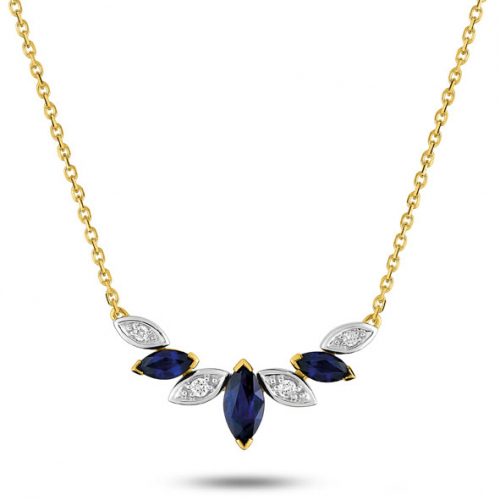 Collier Saphir et diamants