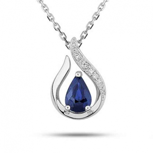 Collier Saphir et diamants