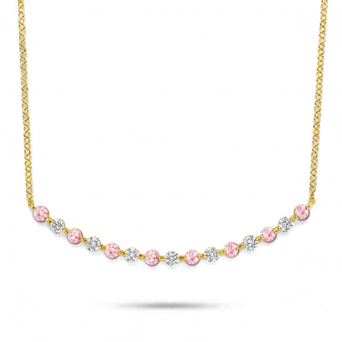 Collier Saphir rose et diamants One More