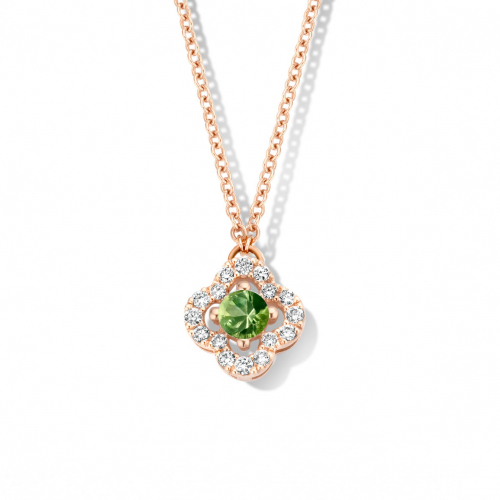 Collier Saphir Vert et diamants One More