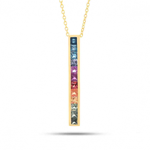 Collier Saphirs Rainbow