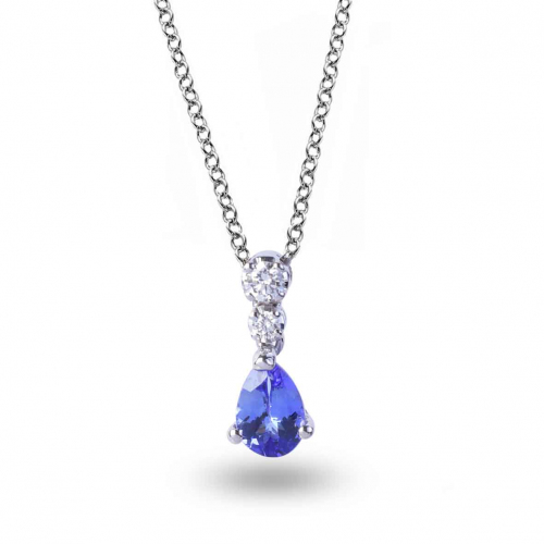 Collier Tanzanite et diamants