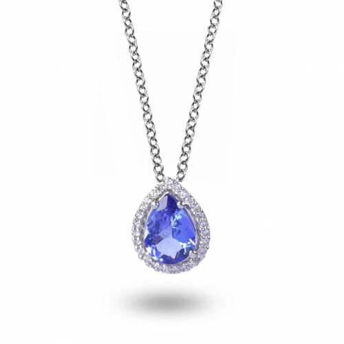Collier Tanzanite et diamants