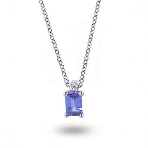 Collier Tanzanite et diamants
