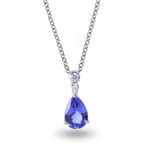 Collier Tanzanite et diamants