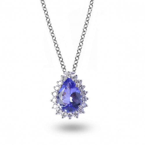 Collier Tanzanite et diamants