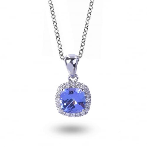 Collier Tanzanite et diamants