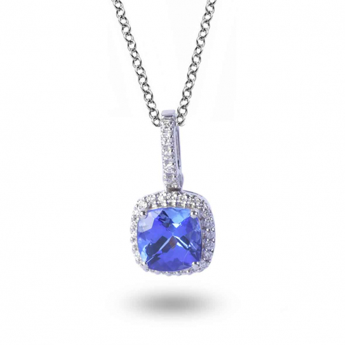 Collier Tanzanite et diamants