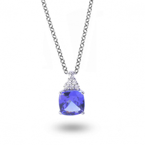 Collier Tanzanite et diamants