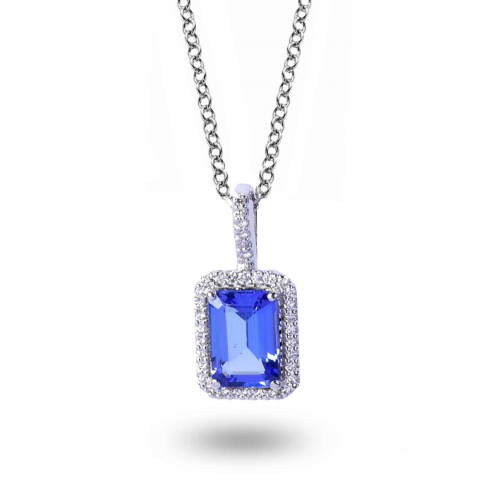 Collier Tanzanite et diamants