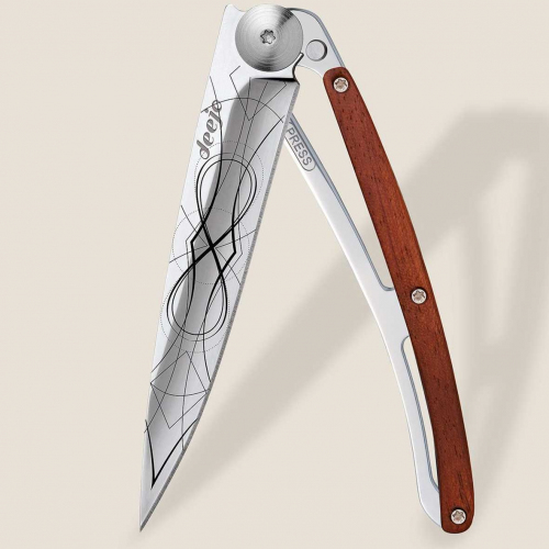 Couteau de Poche Deejo Bois Corail / Infini