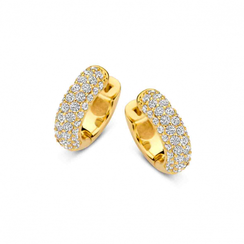 Cr�oles en argent plaqu�es or jaune oz-Naiomy