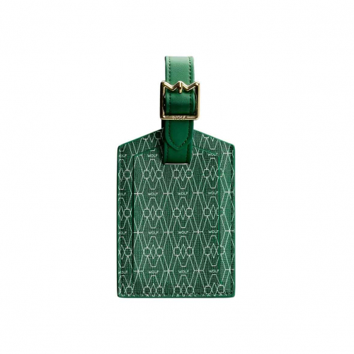 Etiquette de bagage Wolf 1834 - Signature - Vert
