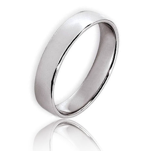 Fidelis en platine large de 4 mm 