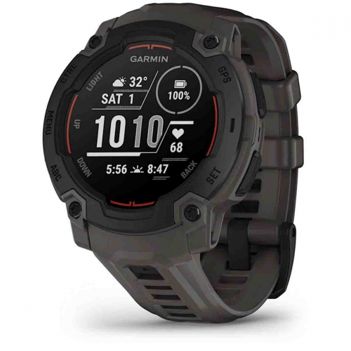 Garmin Instinct E - Noir - bracelet gris charbon