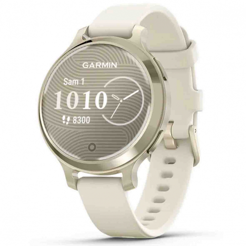 Garmin Lily 2 Active  Lunar Gold - bracelet en silicone blanc
