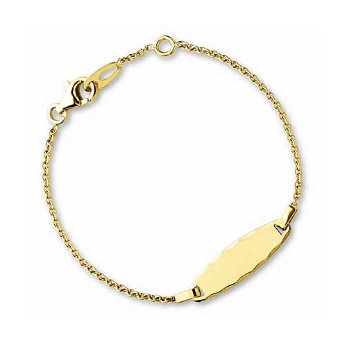 Gourmette b�b� plaque ovale Augis 