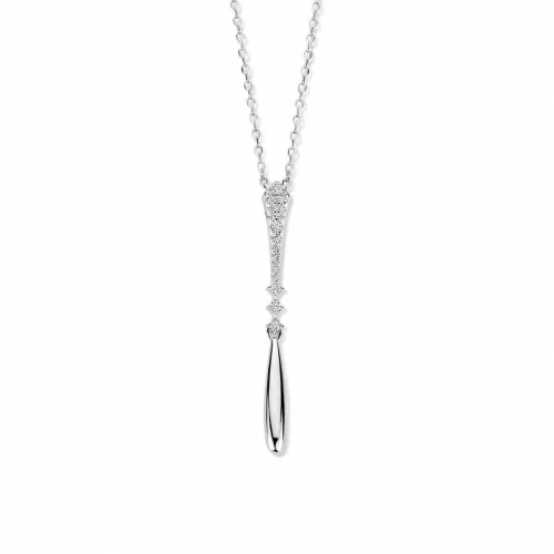 Collier Argent oxyde de Zirconium - Naiomy