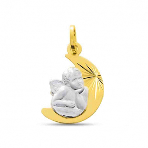 Mdaille Ange Demi-lune