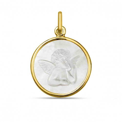 Mdaille Ange nacre