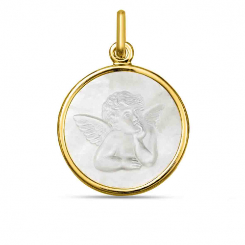 Mdaille Ange nacre