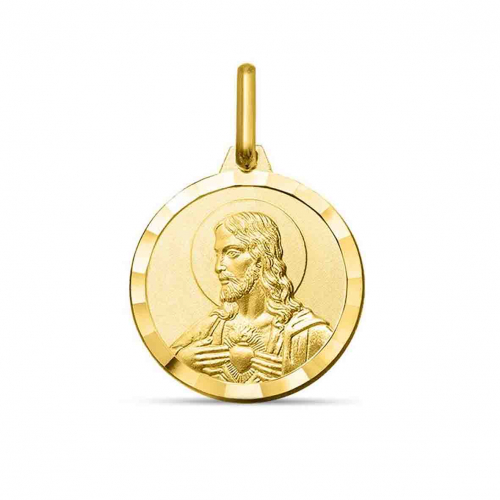 M�daille Christ et Vierge Scapulaire 