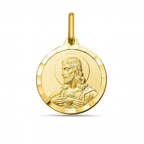 M�daille Christ et Vierge Scapulaire 